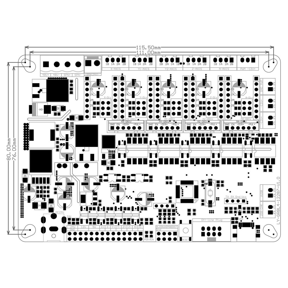 Grbl 4-Axis 32bit Offline Cont - огляд і ціна Controller Grbl Board