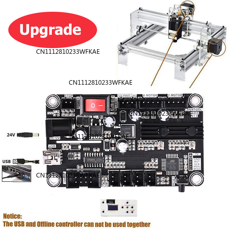 2-Axis Laser Engraver Control  - огляд і ціна Controller Grbl Board